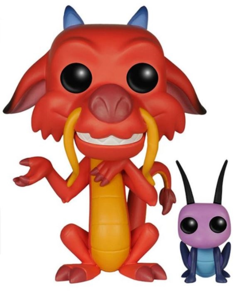 FUNKO ACTION FIGURES FUNKO POP MULAN: MUSHU & CRI-KEE FUNKO ACTION FIGURES FUNKO POP MULAN: MUSHU & CRI-KEE